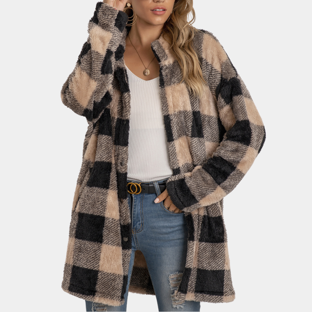 ModeGeist | Eleganter Karotrenner für Damen für die Wintersaison