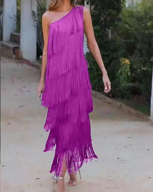 Andalusisches Kleid mit Fransen von Fudus