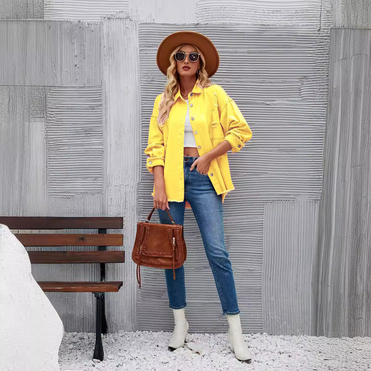 ModeGeist | Denimjacken mit Knöpfen, Herbst