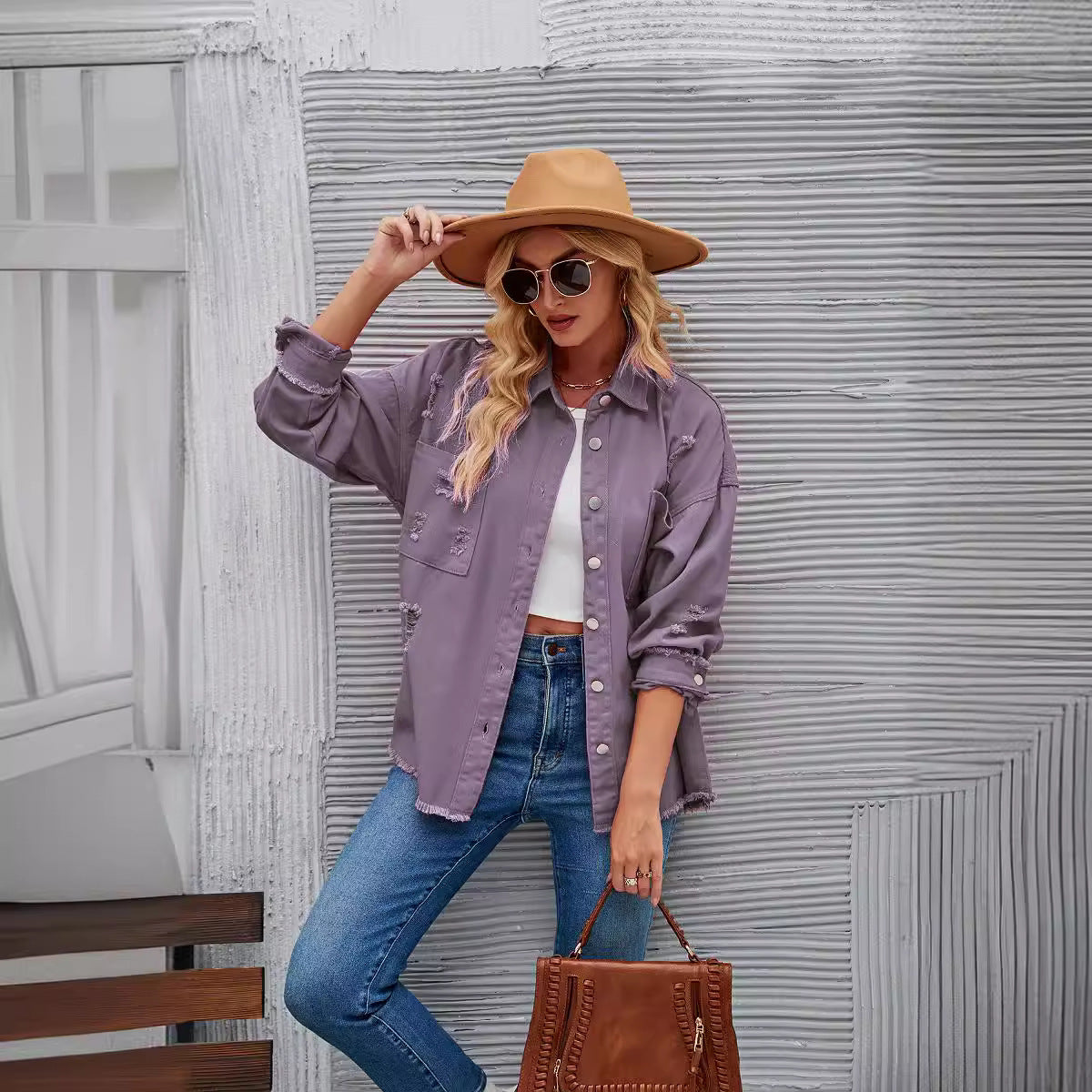 ModeGeist | Denimjacken mit Knöpfen, Herbst