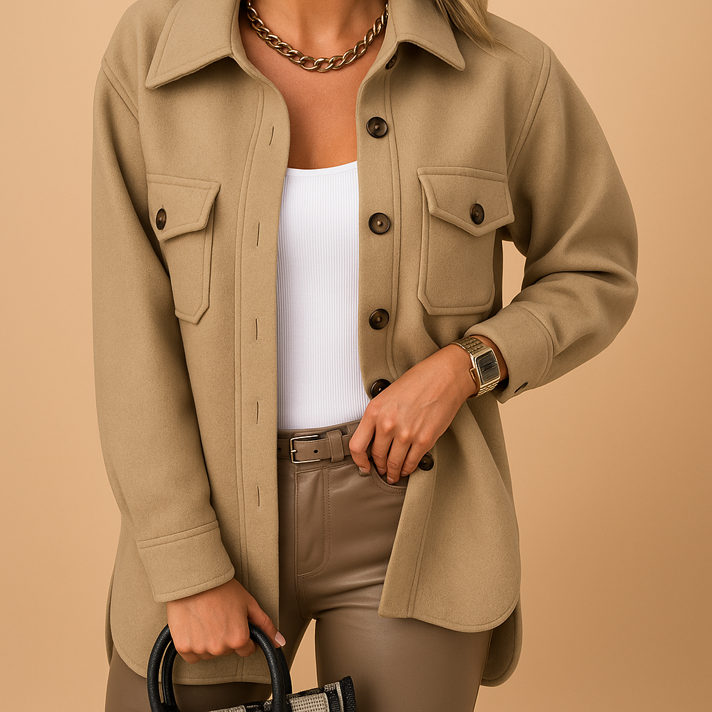 ModeGeist | Übergangsjacke mit Knöpfen und Taschen