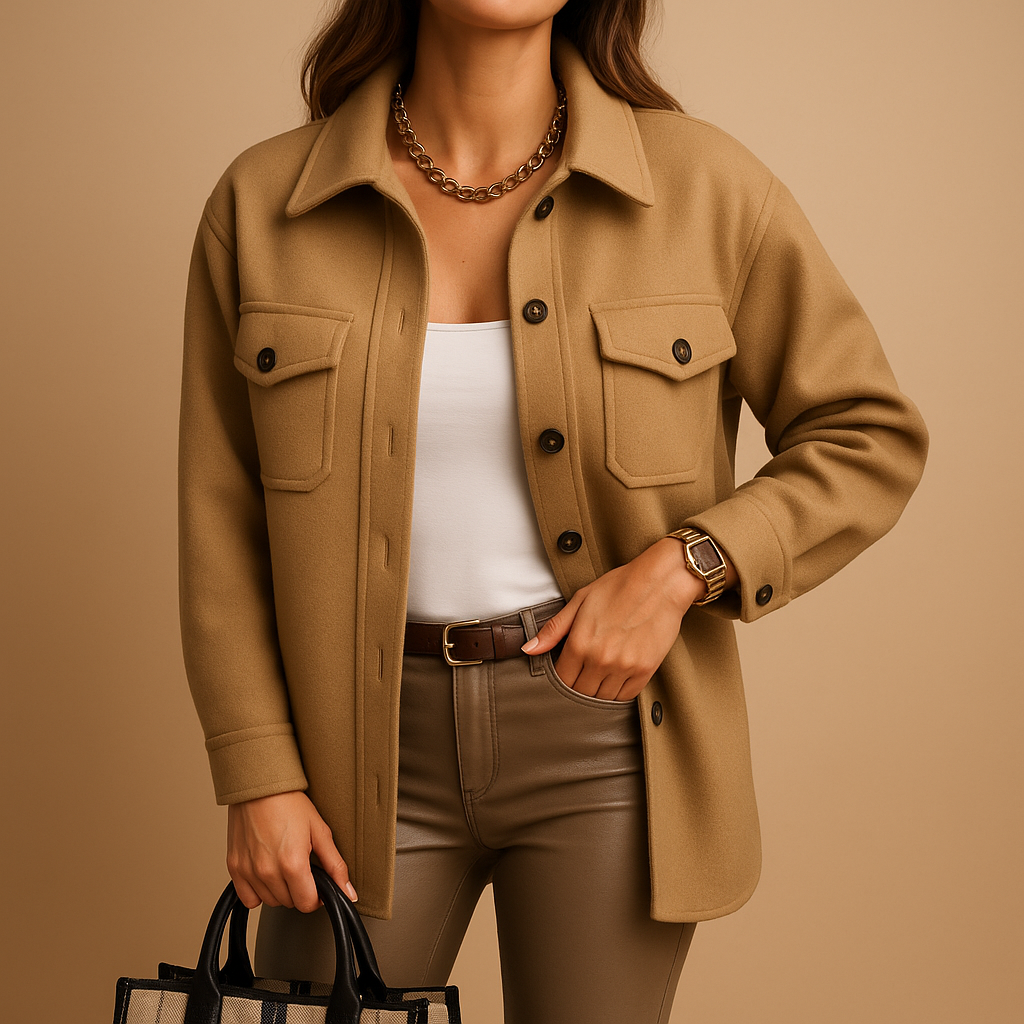 ModeGeist | Übergangsjacke mit Knöpfen und Taschen