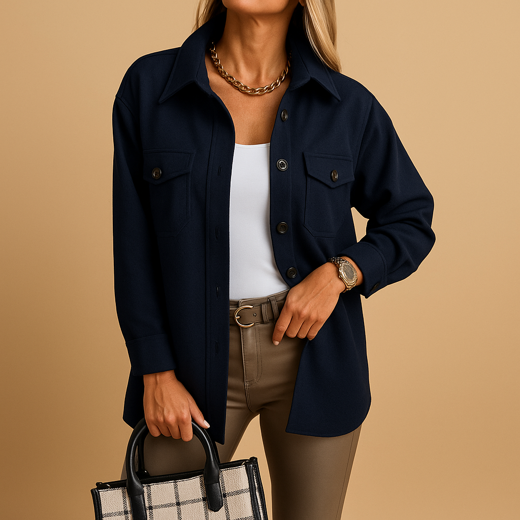 ModeGeist | Übergangsjacke mit Knöpfen und Taschen