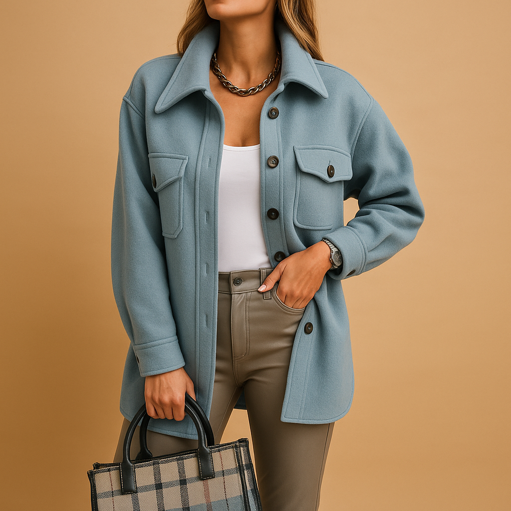 ModeGeist | Übergangsjacke mit Knöpfen und Taschen