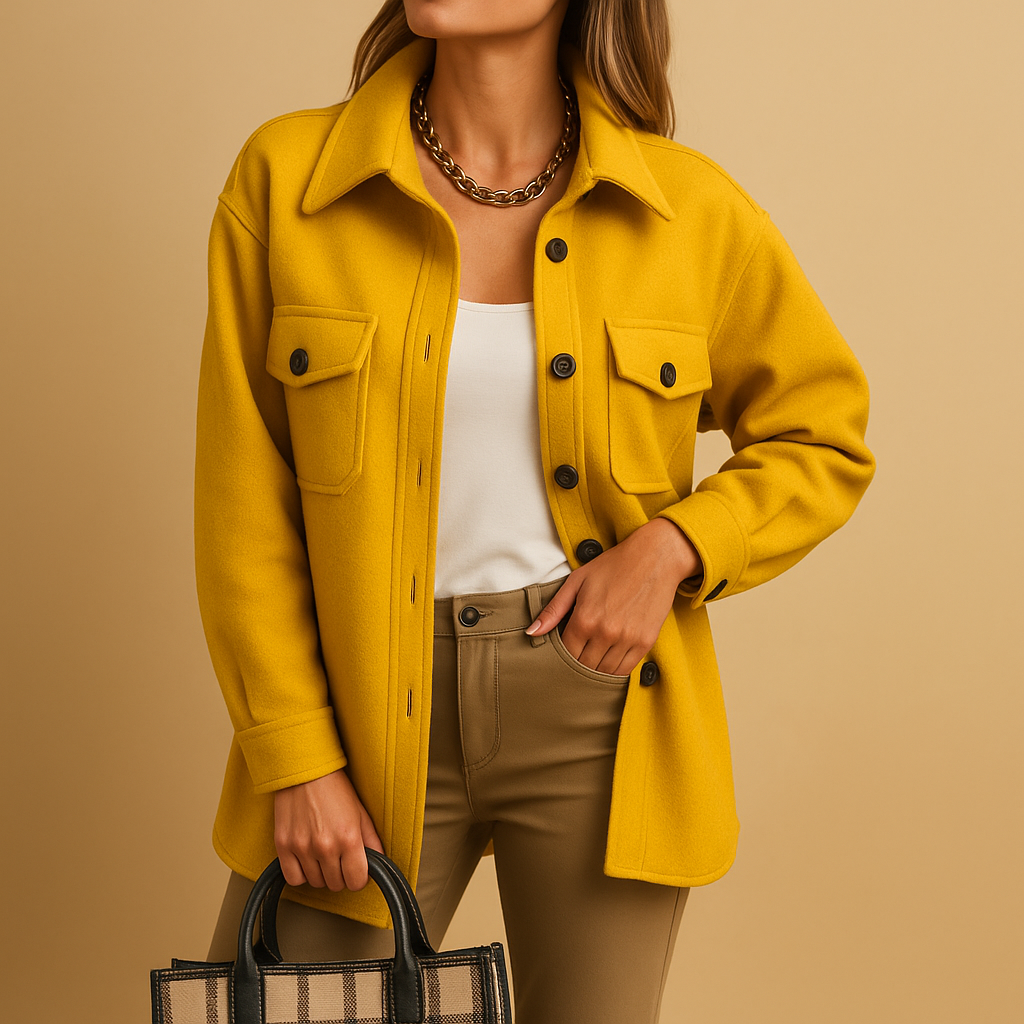 ModeGeist | Übergangsjacke mit Knöpfen und Taschen
