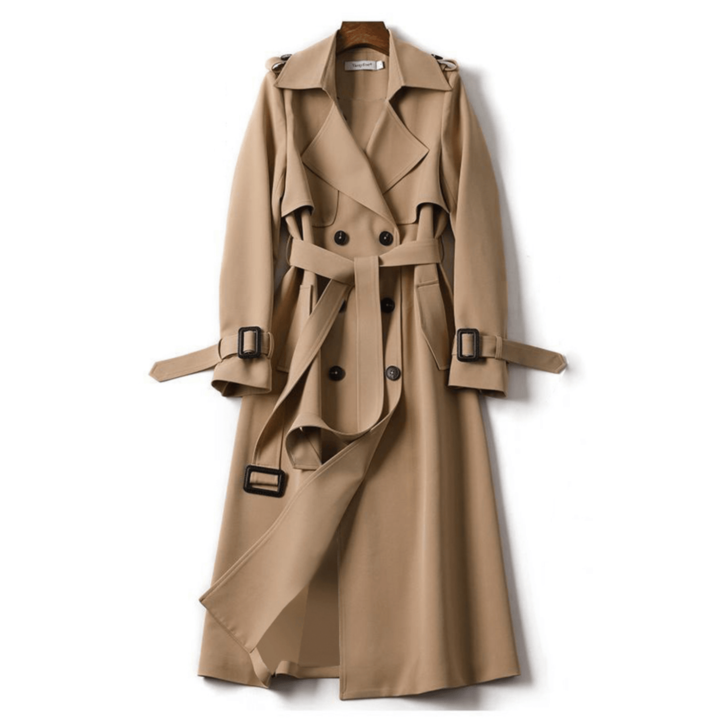 ModeGeist | Trenchcoat mit Gürtel und Doppelknopf