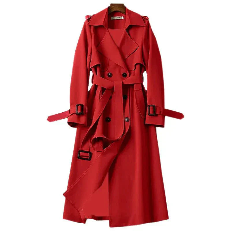 ModeGeist | Trenchcoat mit Gürtel und Doppelknopf