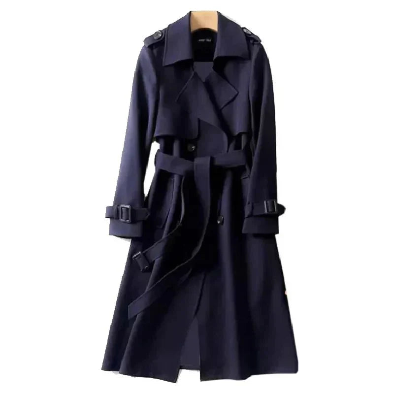 ModeGeist | Trenchcoat mit Gürtel und Doppelknopf