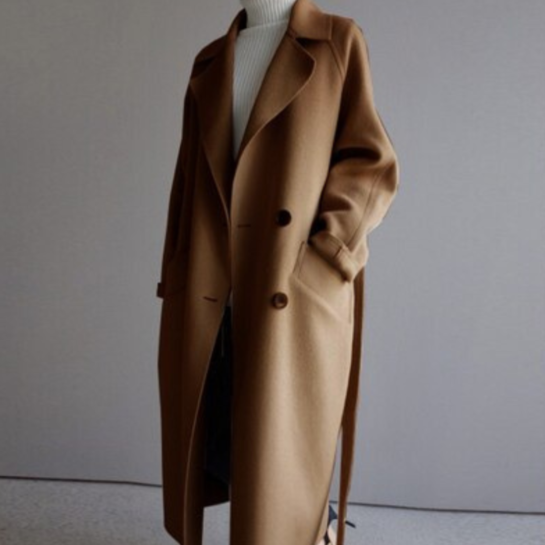 ModeGeist | Winterjacke mit Gürtel, Lang