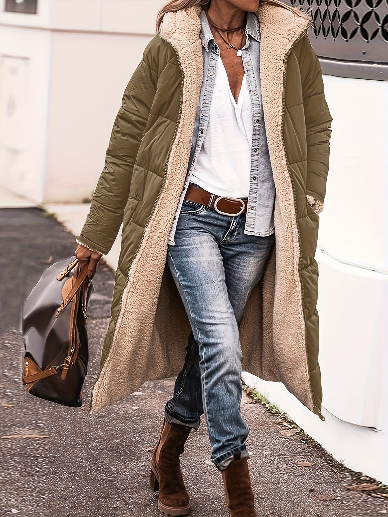 ModeGeist | Winterjacke mit Teddyfutter, Winter