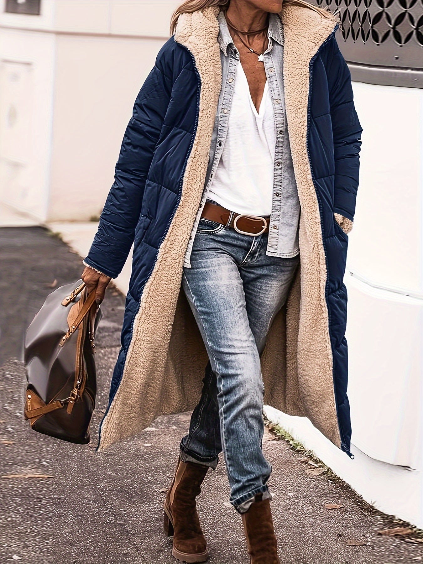 ModeGeist | Winterjacke mit Teddyfutter, Winter