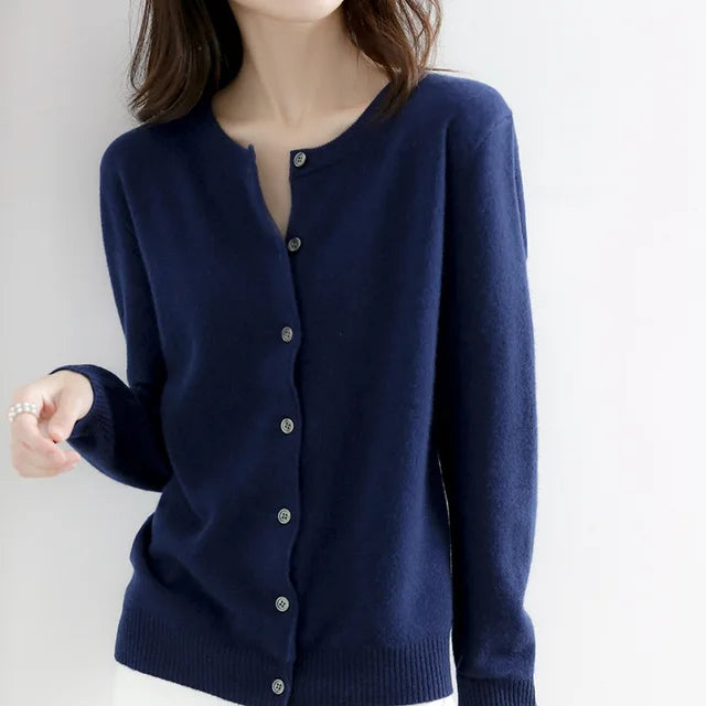 ModeGeist | Cardigan - Weicher Button-Up Kaschmir Cardigan
