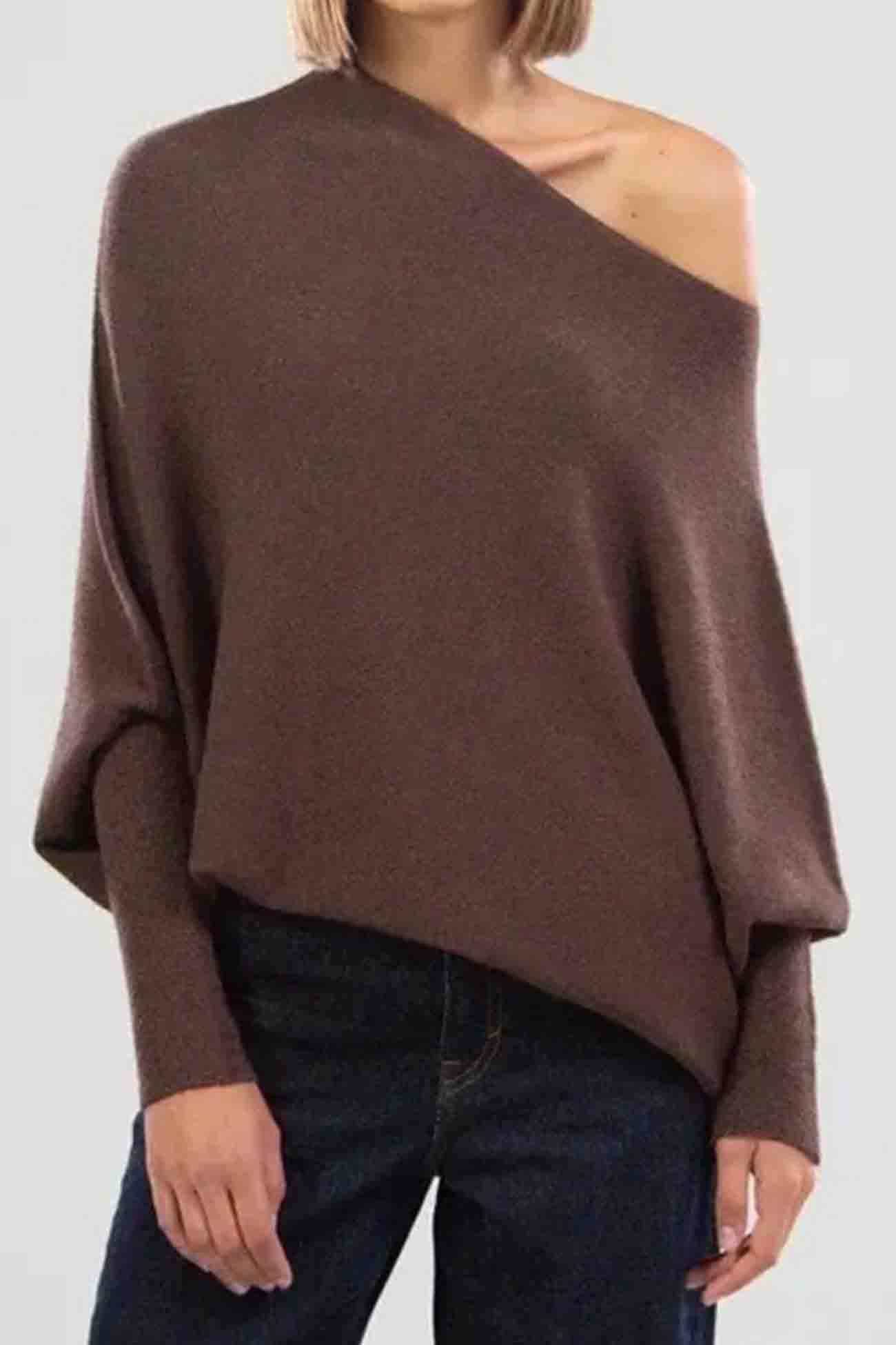 Langarmshirt von Fudus mit Rundhalsausschnitt