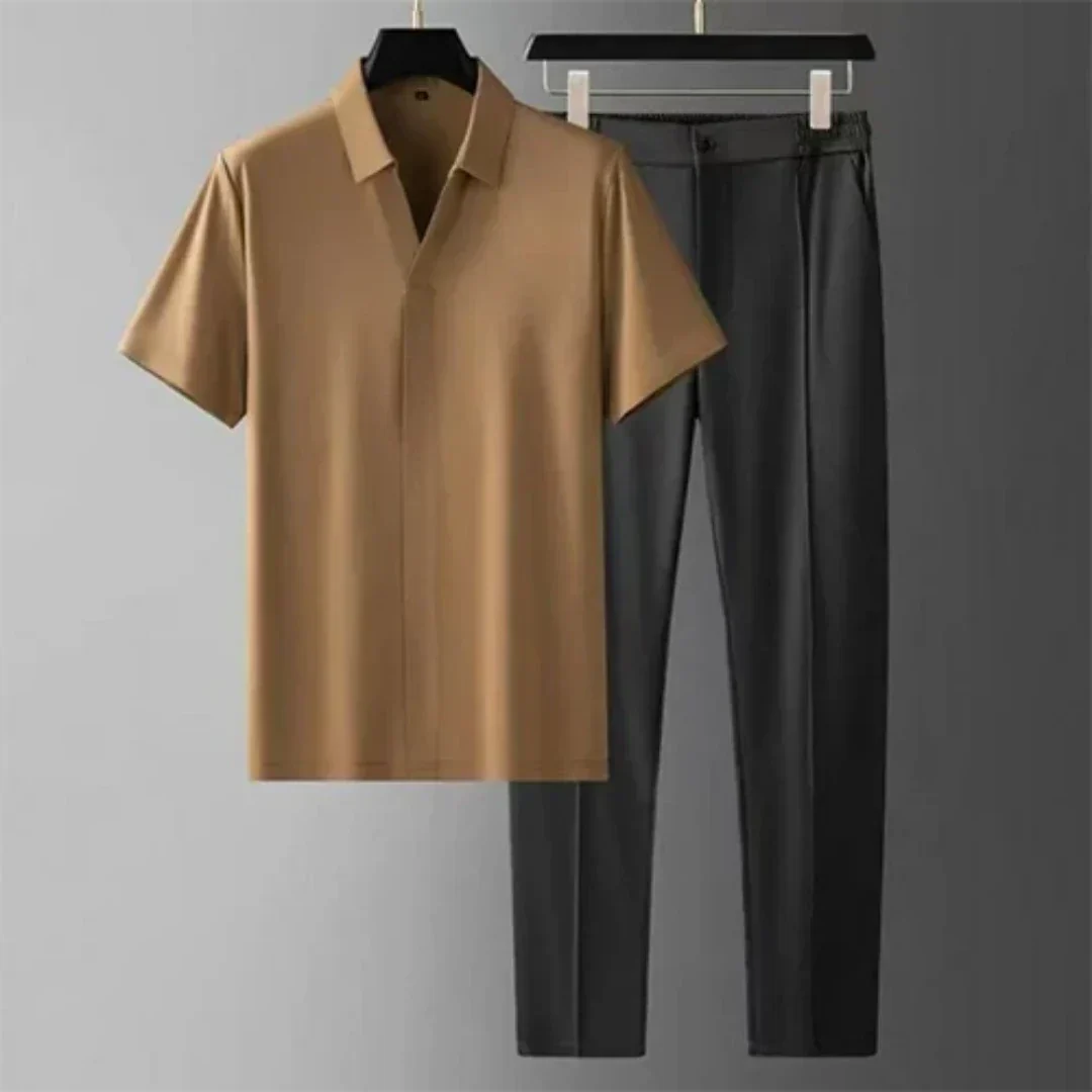 Zweiteiliger Anzug für Herren: Hemd und Hose