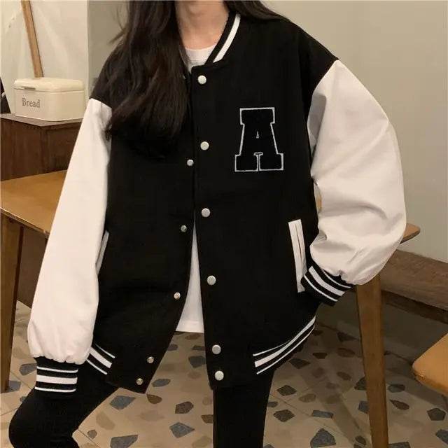 ModeGeist | Koreanische Mode Frauen Baseball Jacke