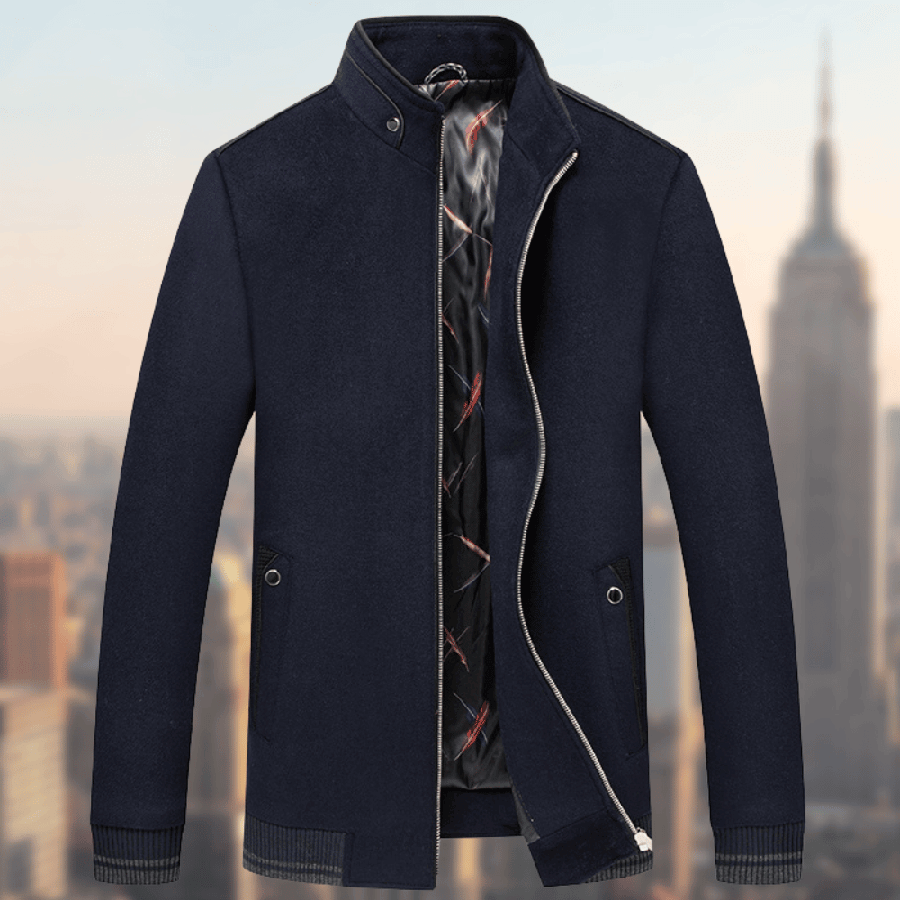 Mäntel für Herren: Elegante Winterjacke mit Taschen