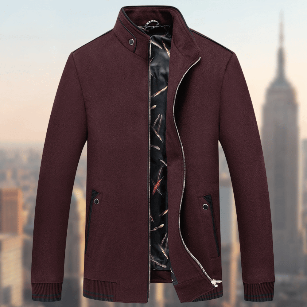 Mäntel für Herren: Elegante Winterjacke mit Taschen