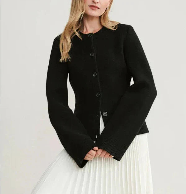 ModeGeist | Strickjacke - Damen Herbst Chic Knopf-Cardigan