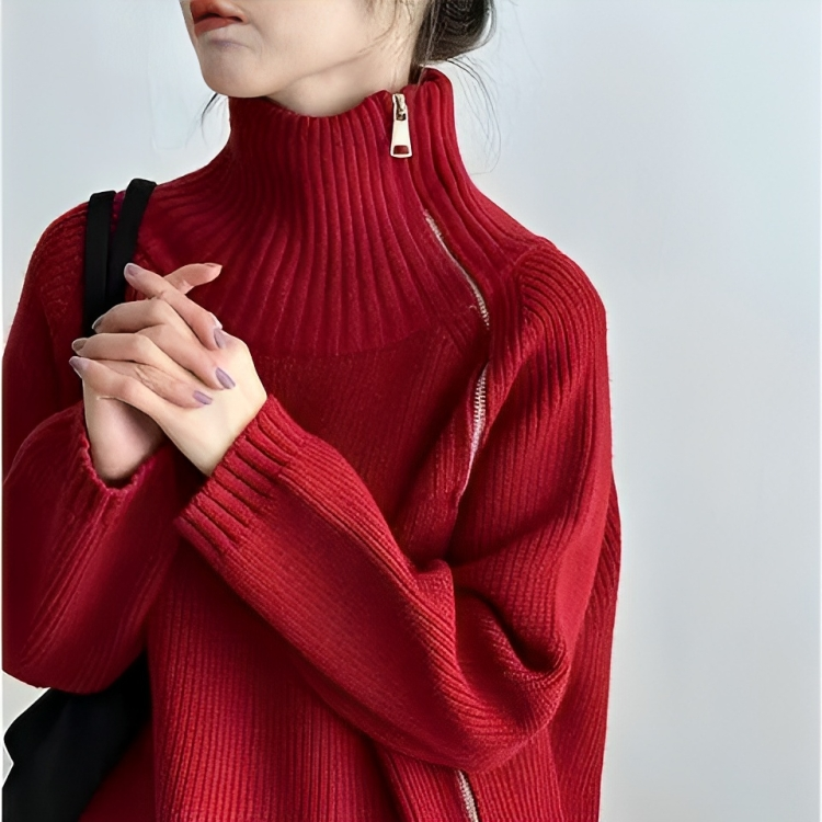 ModeGeist | Damen Rollkragenpullover