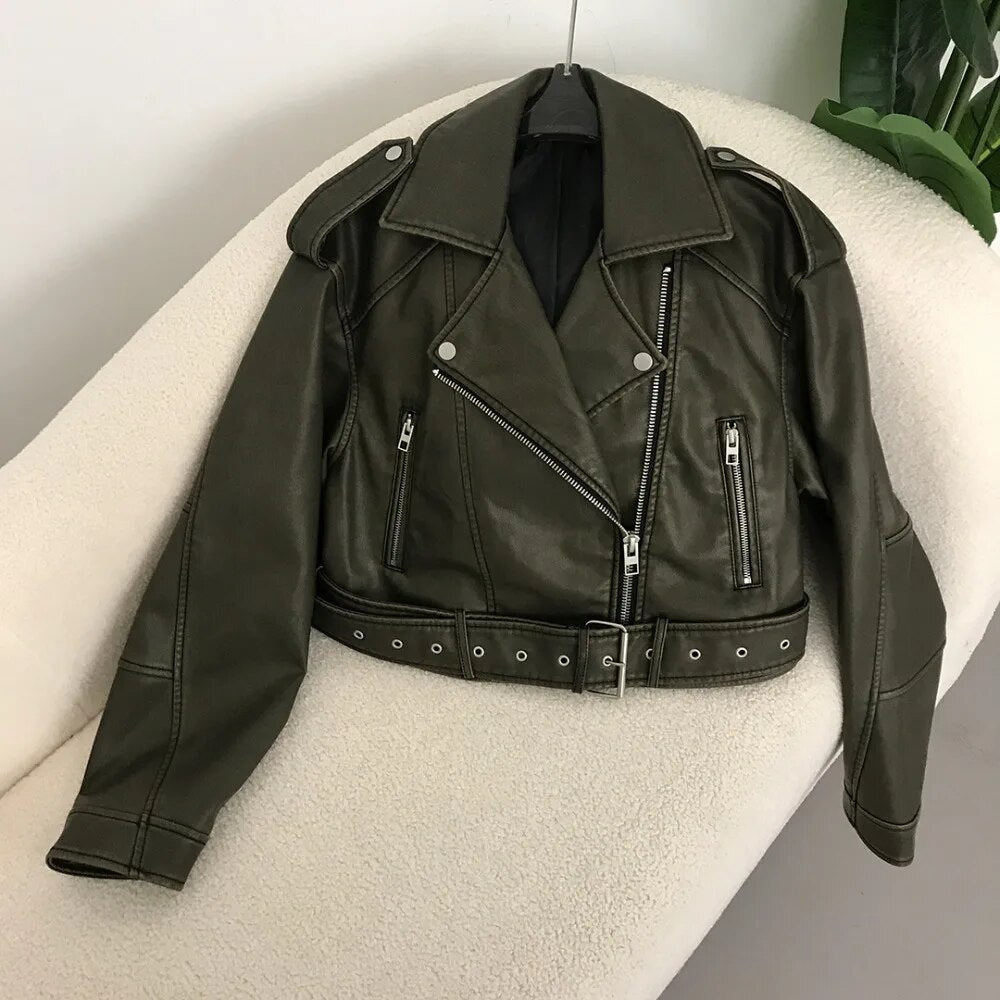 ModeGeist | elegante Lederjacke für den Frühling