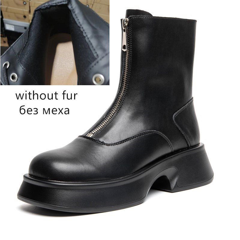 Herren und Damen Winter-Lederstiefel von Cory