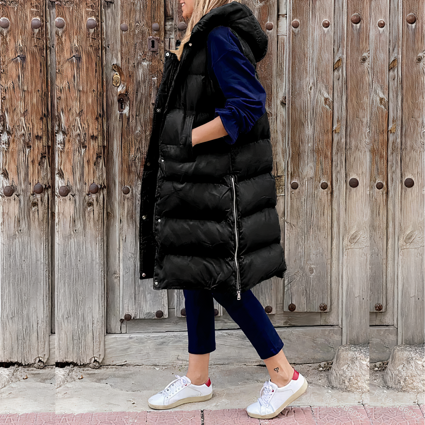 Lange Kapuzenjacke Modell Elena