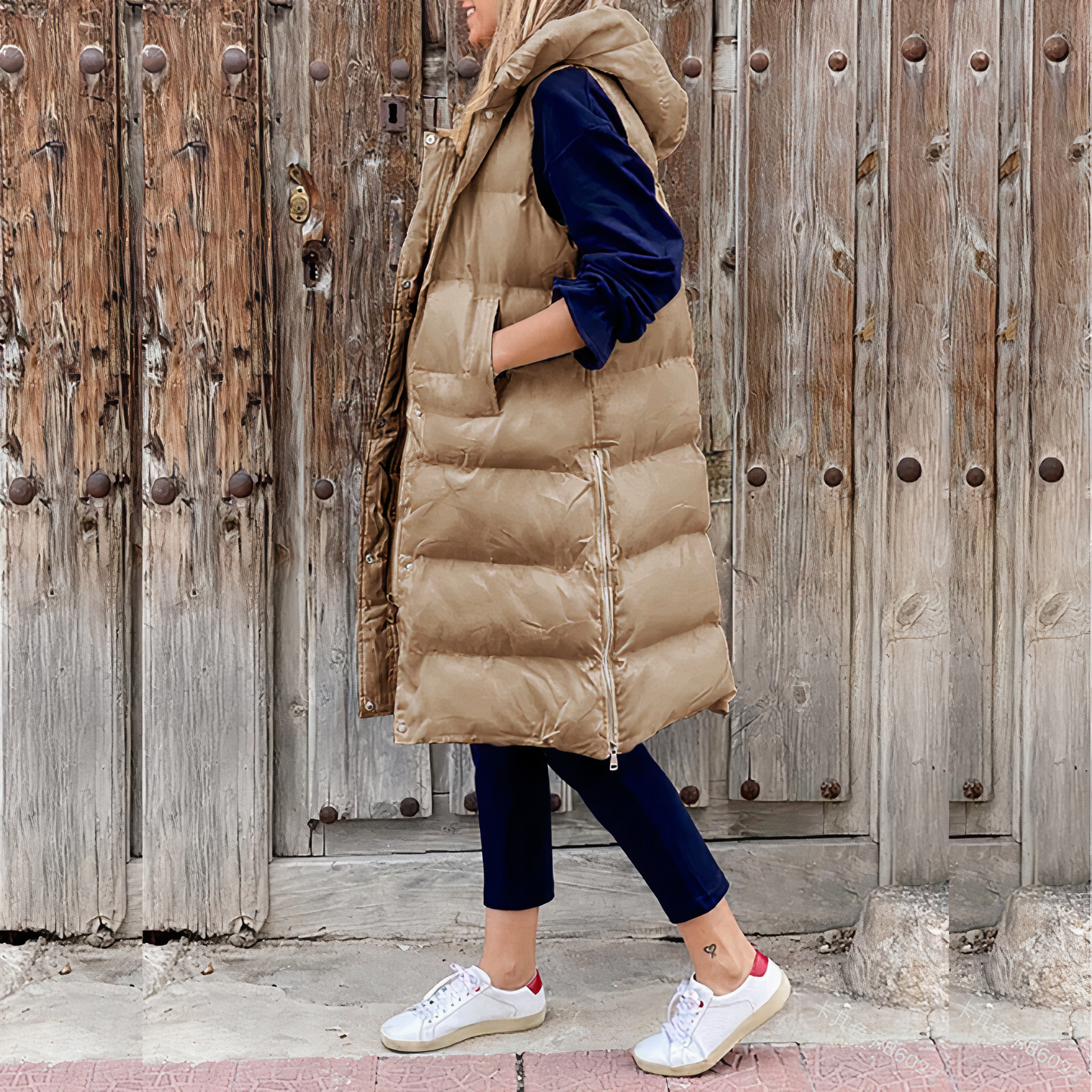 Lange Kapuzenjacke Modell Elena