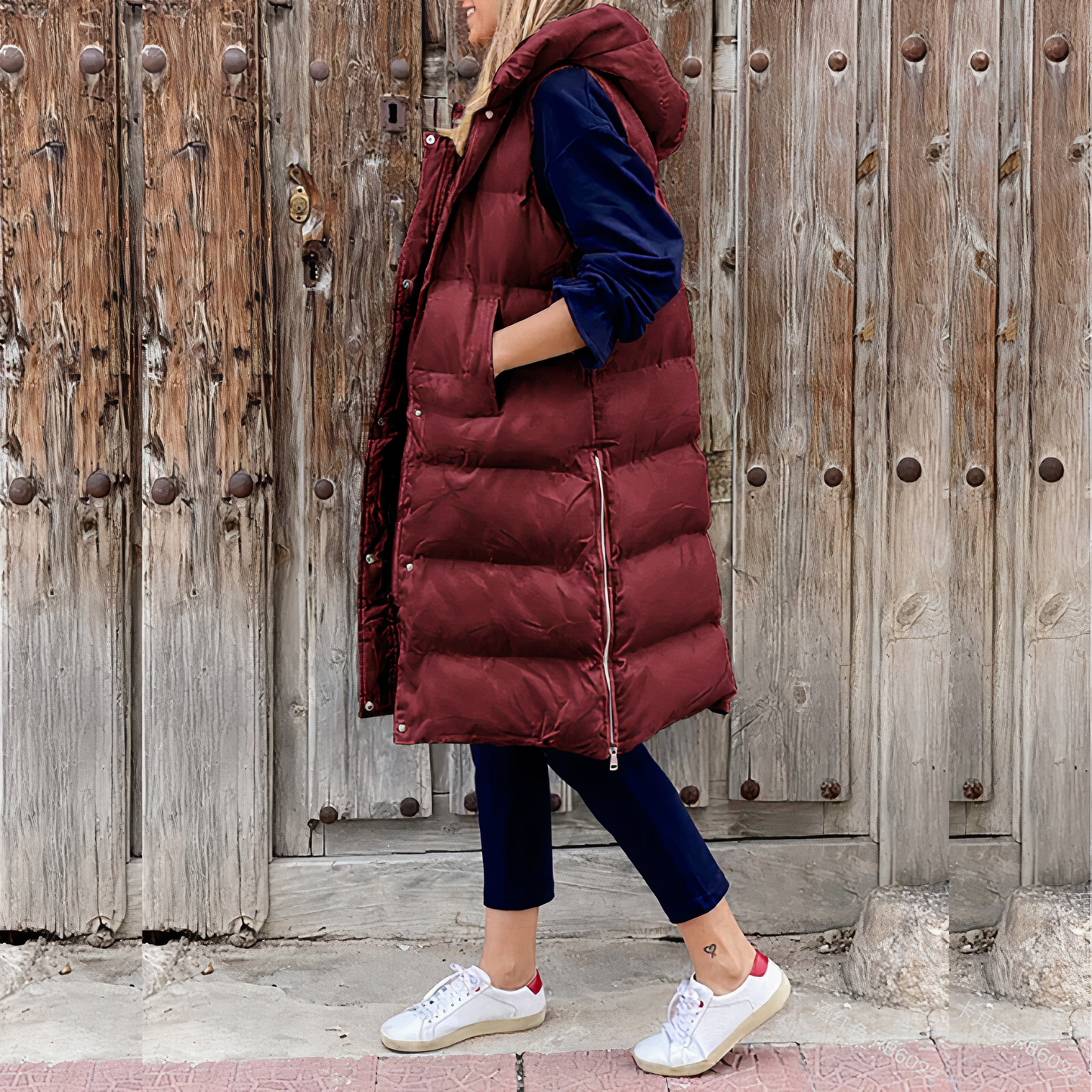 Lange Kapuzenjacke Modell Elena