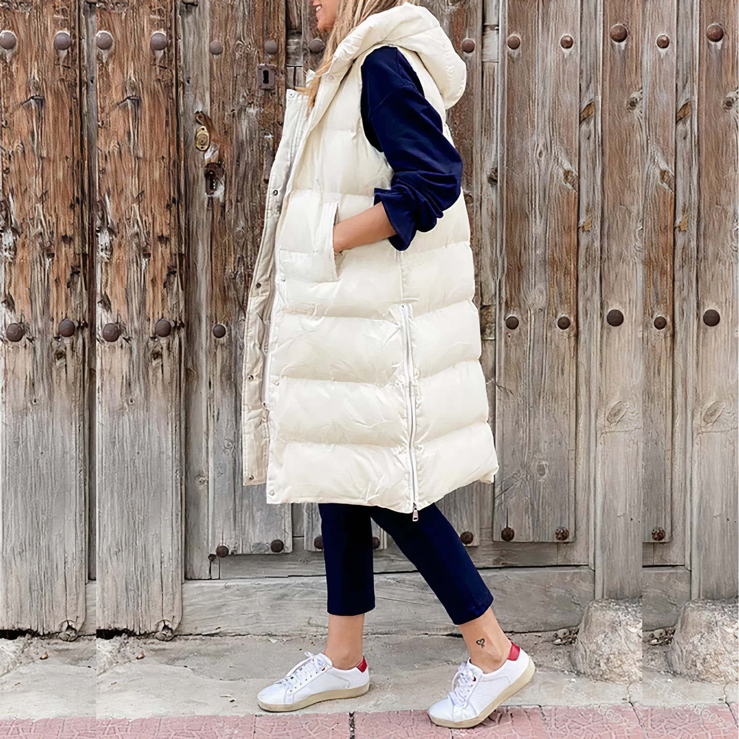 Lange Kapuzenjacke Modell Elena