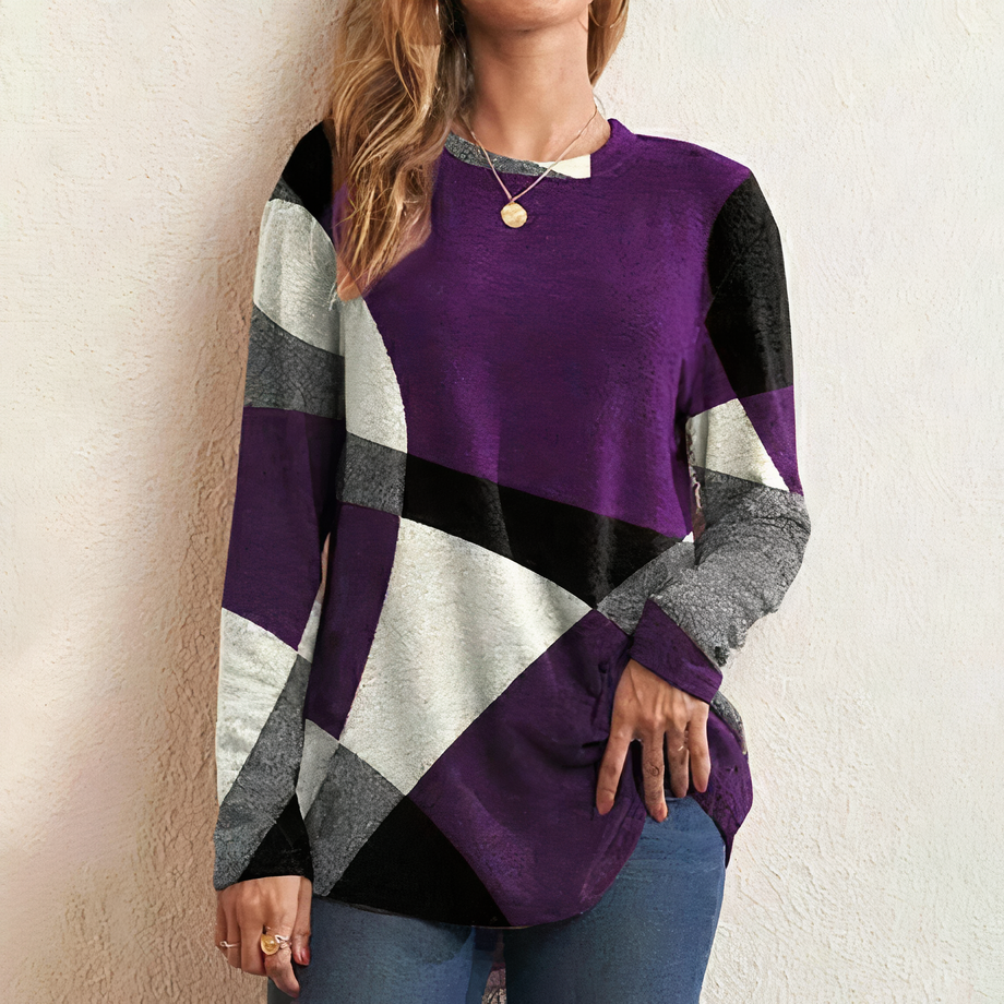 Farbblock-Pullover Ella