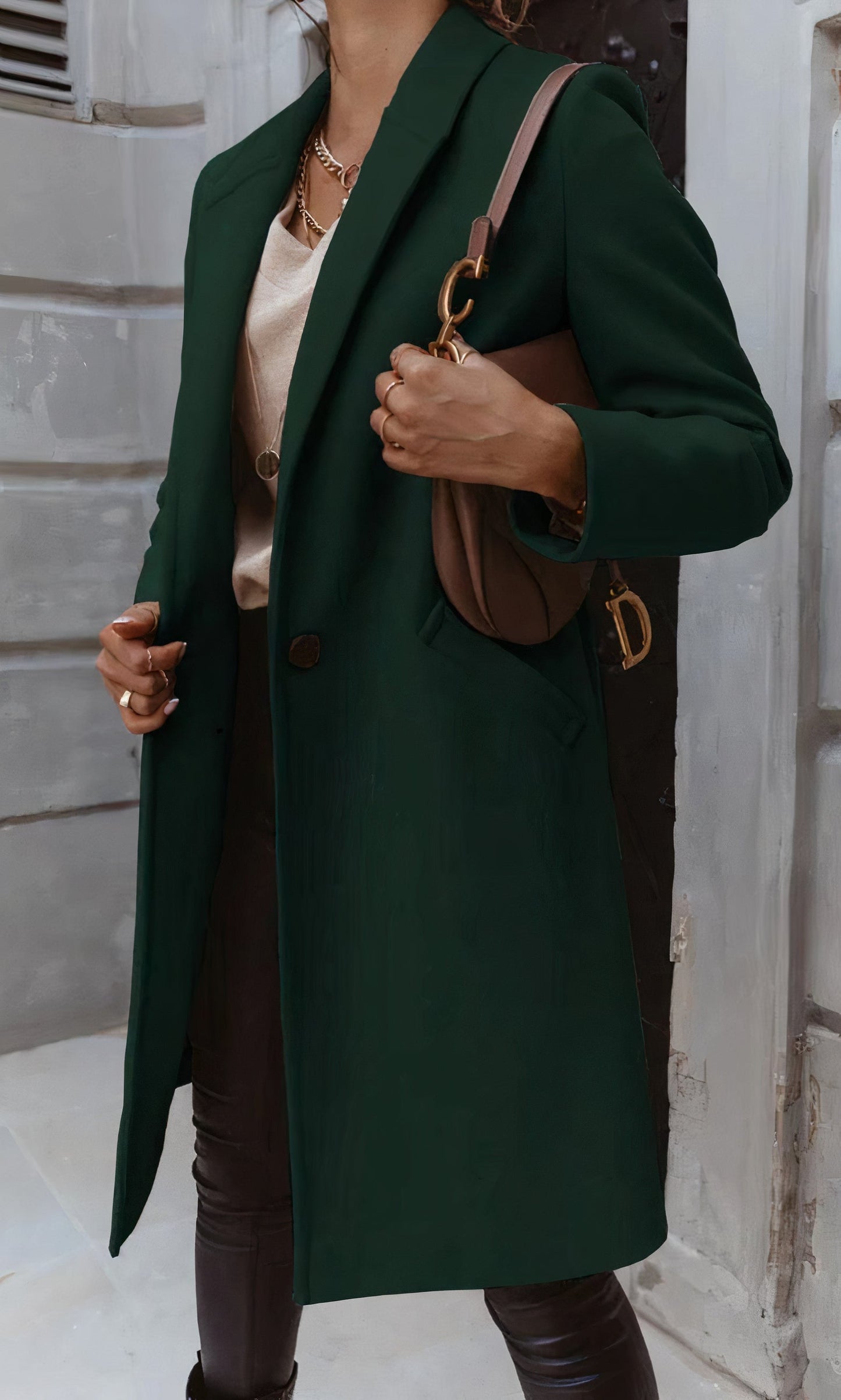 Elegantes langes Damen-Mantel - Ella