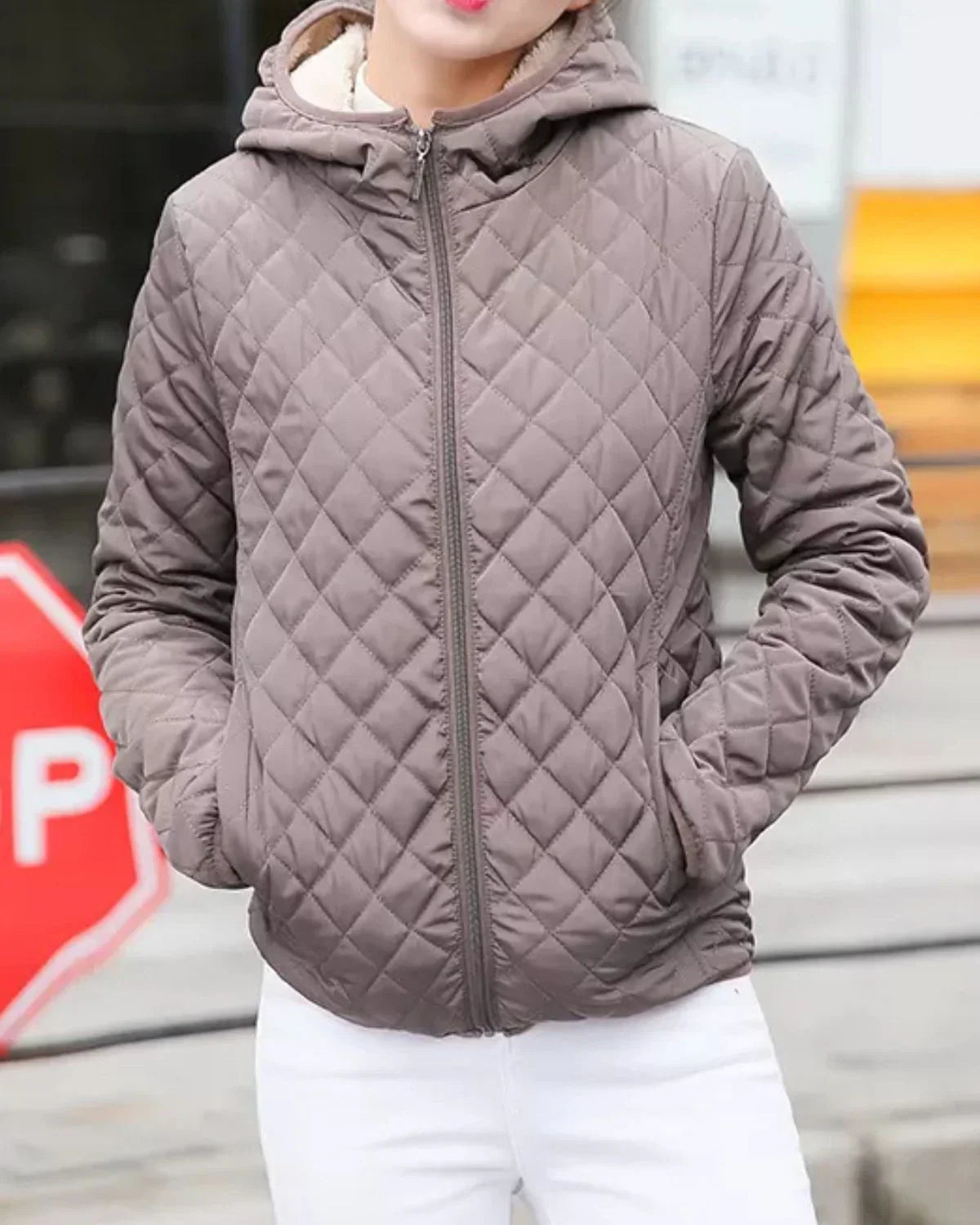 Stylishe, warme Damenjacke Ellia