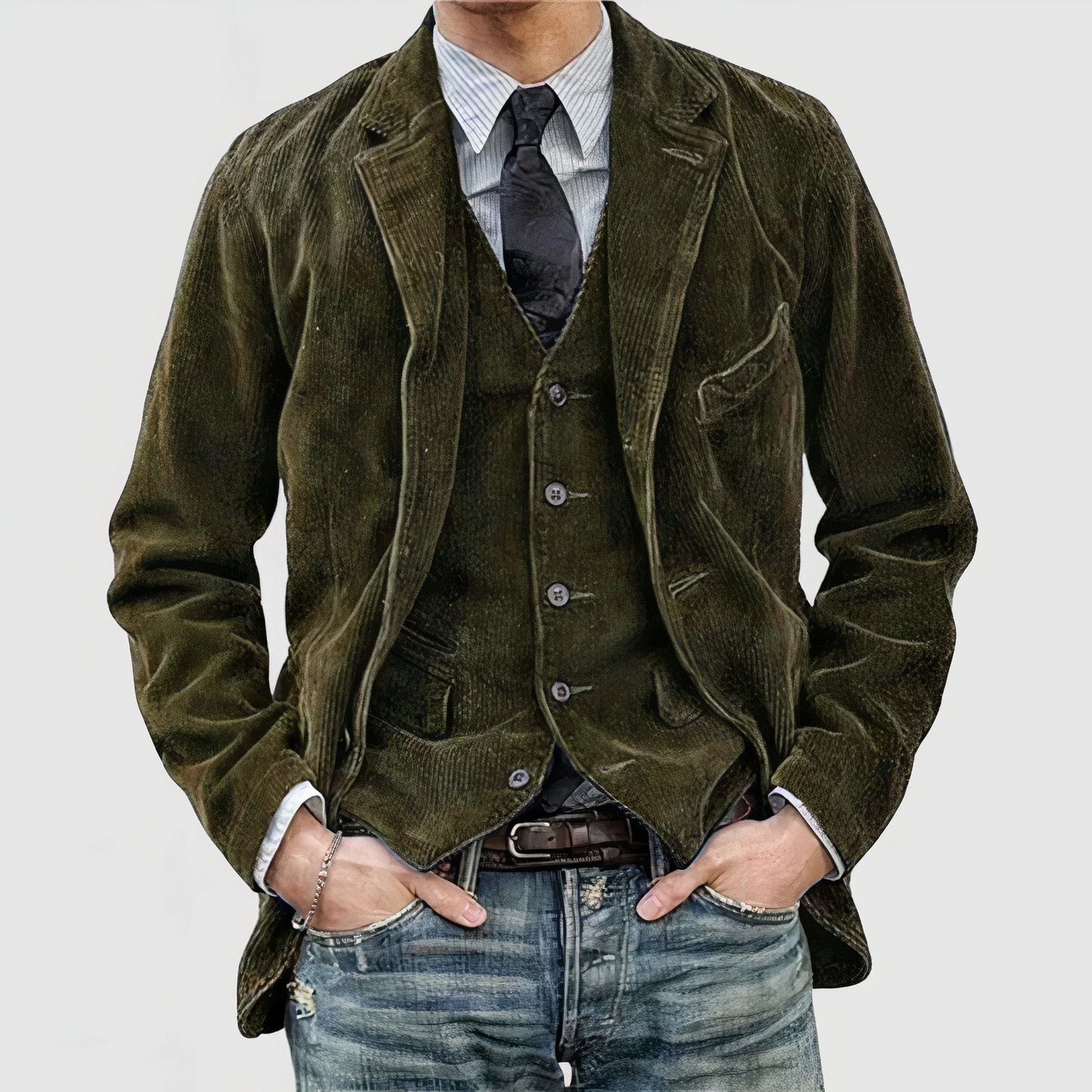 Lockere Cordjacke: Modell Elliot