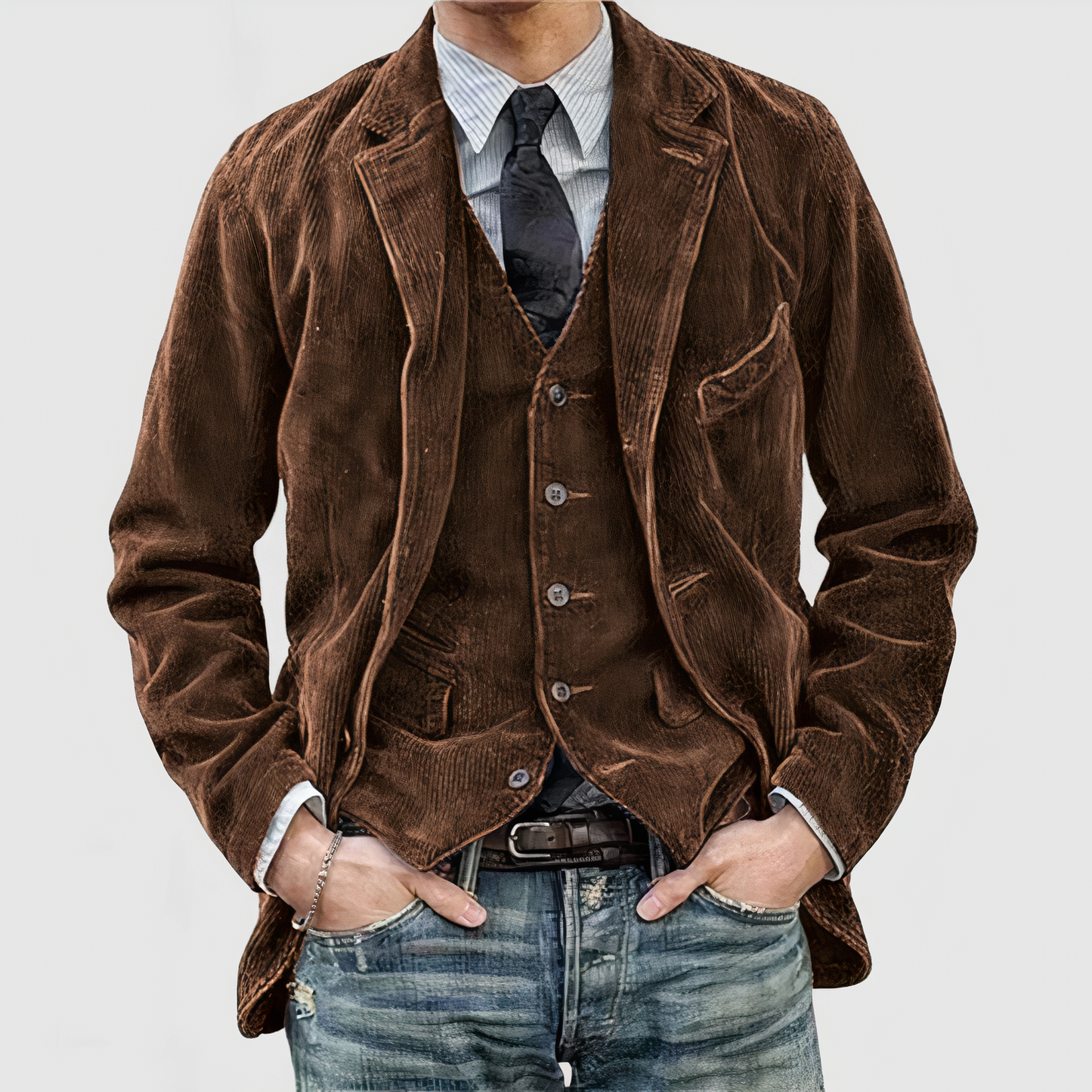 Lockere Cordjacke: Modell Elliot