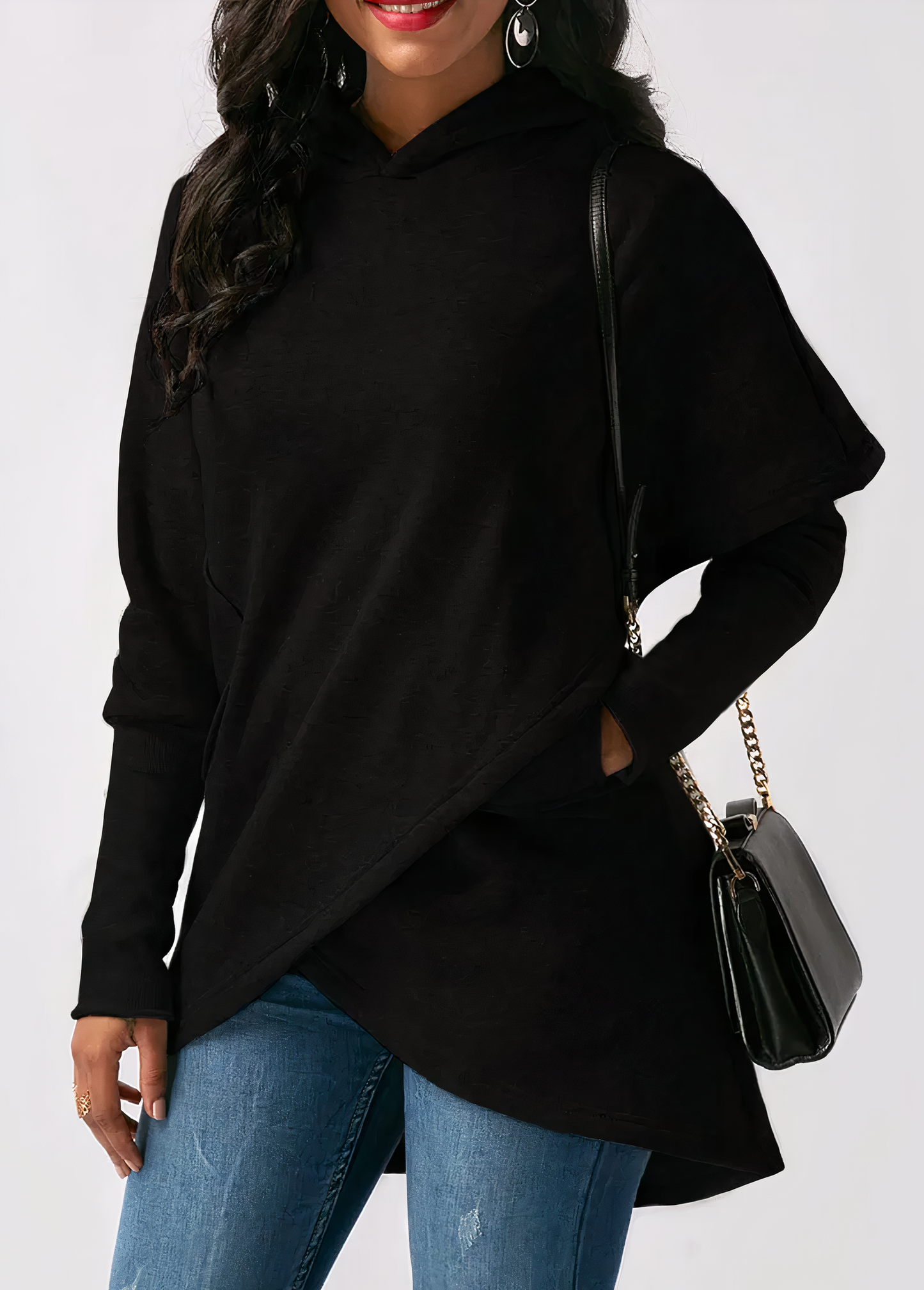 Moderner asymmetrischer Hoodie - Emersyn