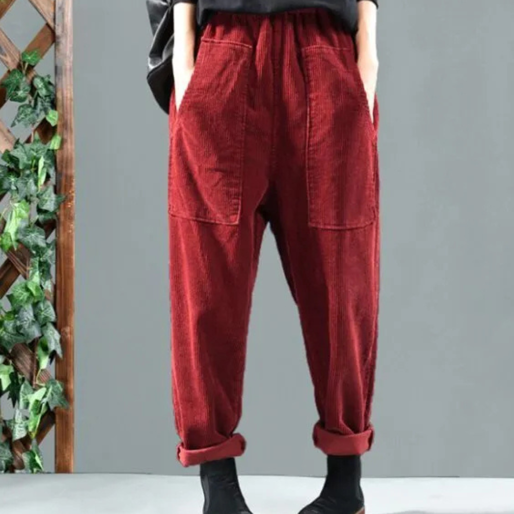 Elegante Damen Cordhose LAIA