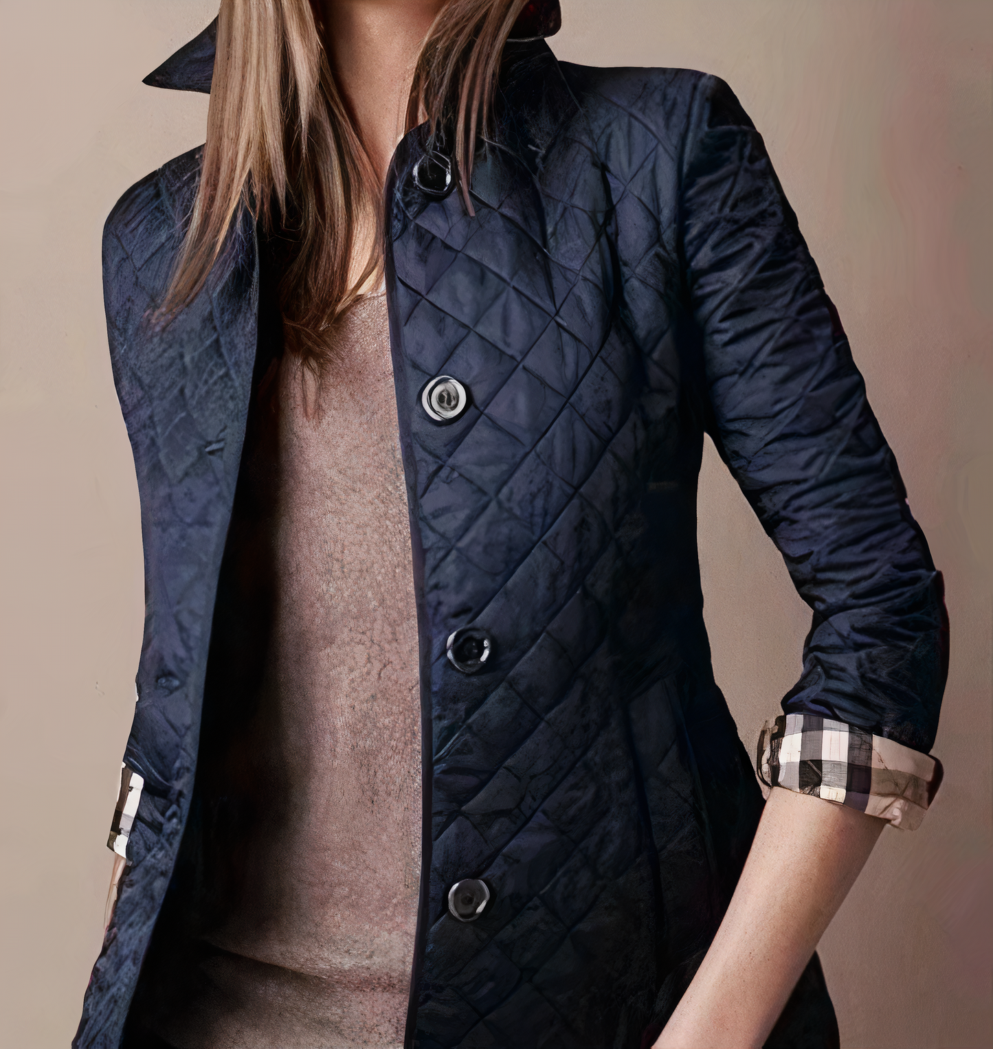 Damenjacke aus Seide und Baumwolle – Modell Evelyn