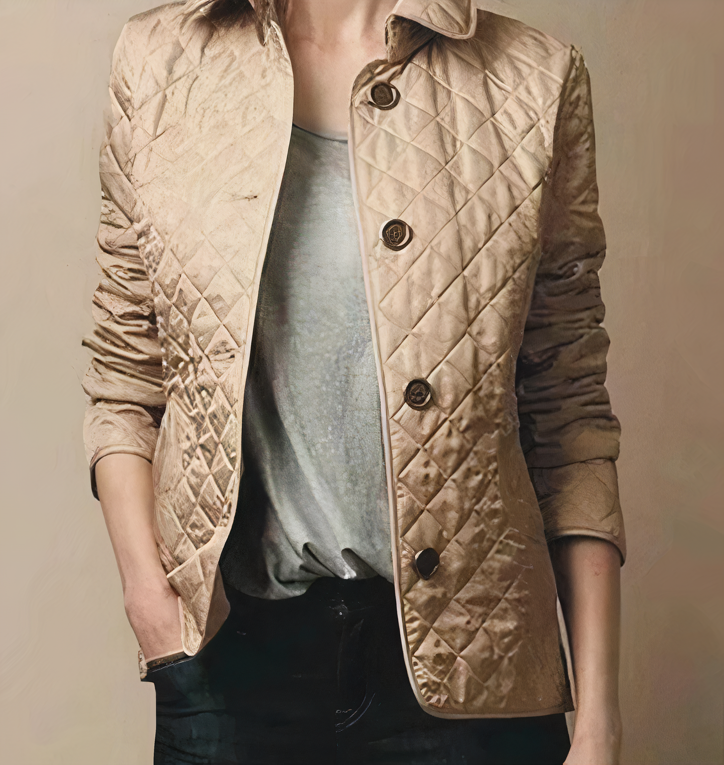 Damenjacke aus Seide und Baumwolle – Modell Evelyn