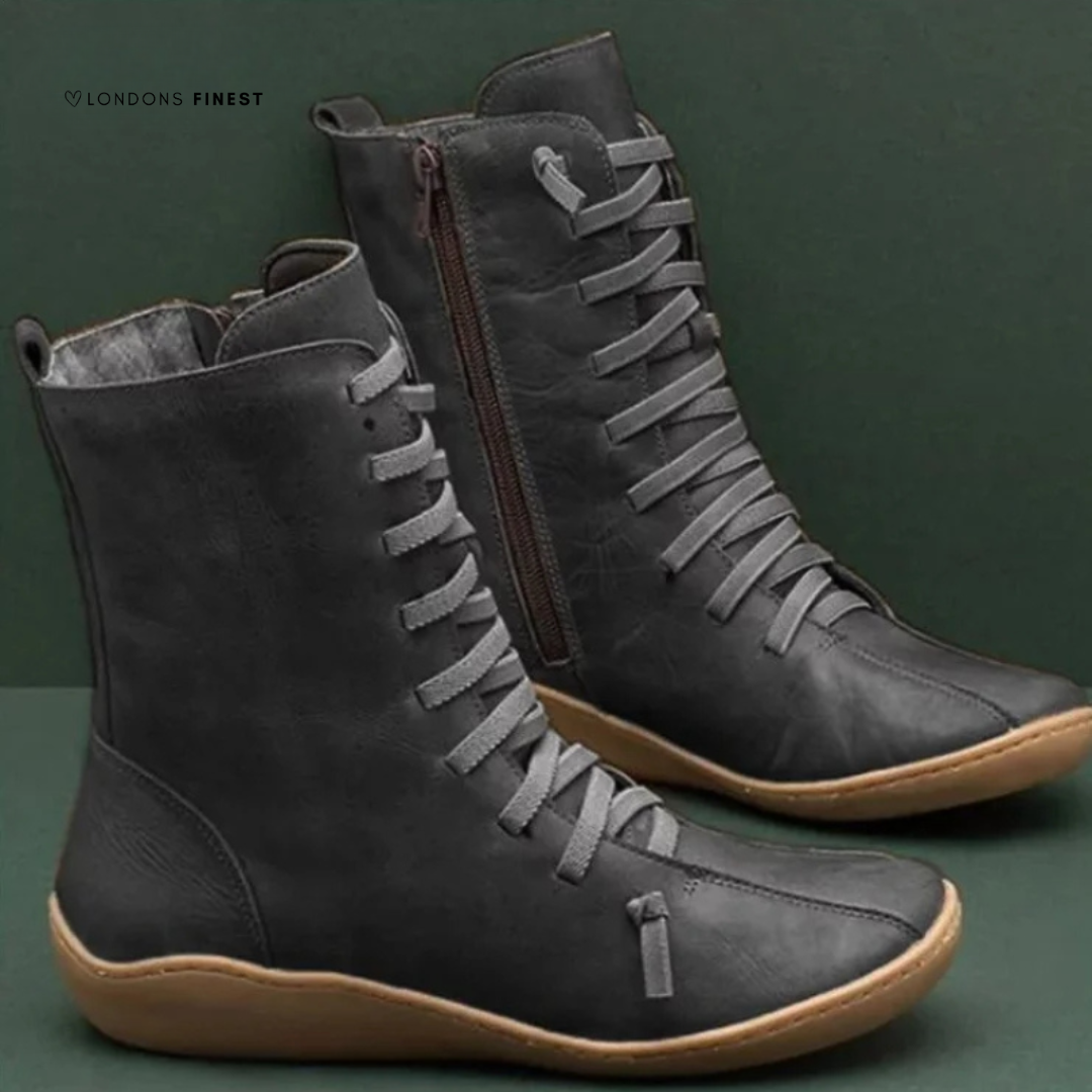 MODEGEIST Damen Winterstiefel Wasserdicht Isoliert Warmes Futter Kniehoch