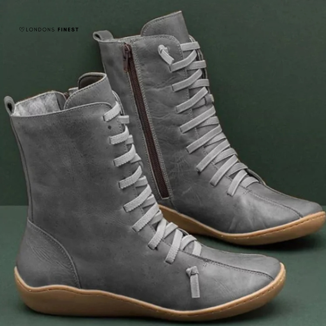 MODEGEIST Damen Winterstiefel Wasserdicht Isoliert Warmes Futter Kniehoch