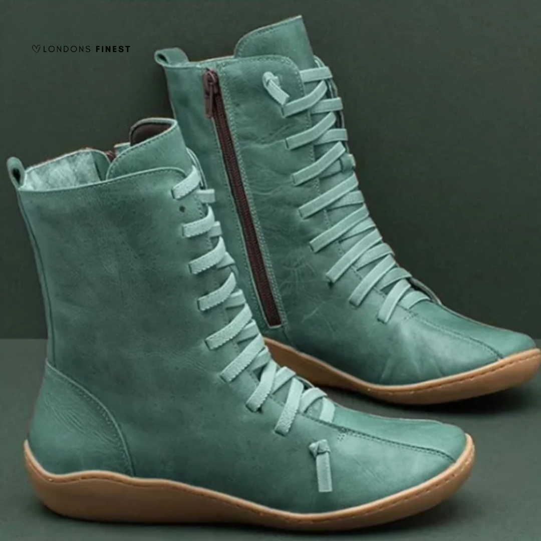MODEGEIST Damen Winterstiefel Wasserdicht Isoliert Warmes Futter Kniehoch