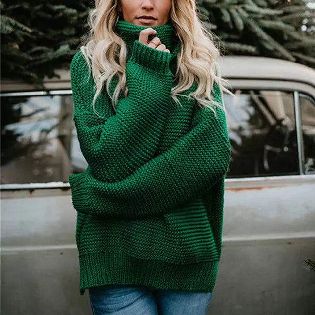 ModeGeist | Klassischer Rollkragenpullover Aus Strick