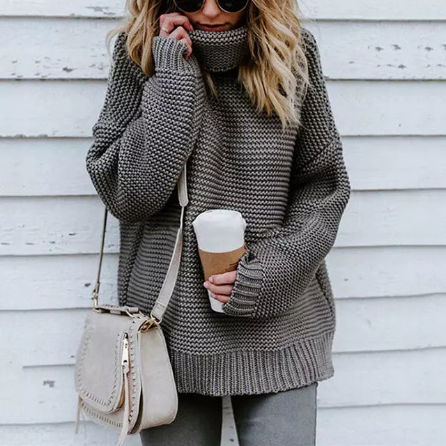 ModeGeist | Klassischer Rollkragenpullover Aus Strick