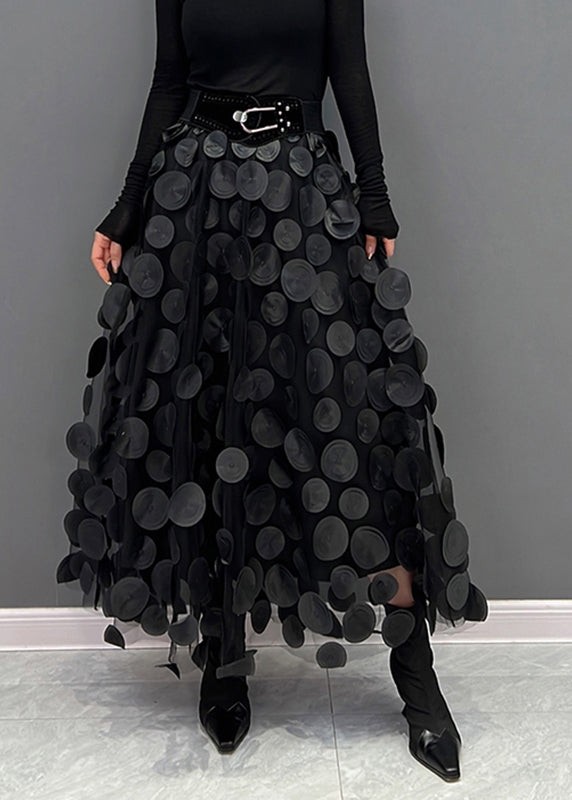 ModeGeist | Schicker Rock aus Polka Dot und Tüll Patchwork