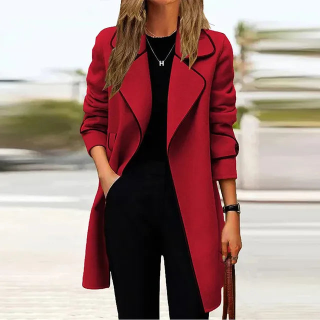 Elegantes langes Damen-Mantelmodell Mia
