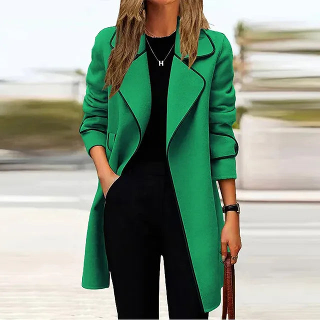 Elegantes langes Damen-Mantelmodell Mia