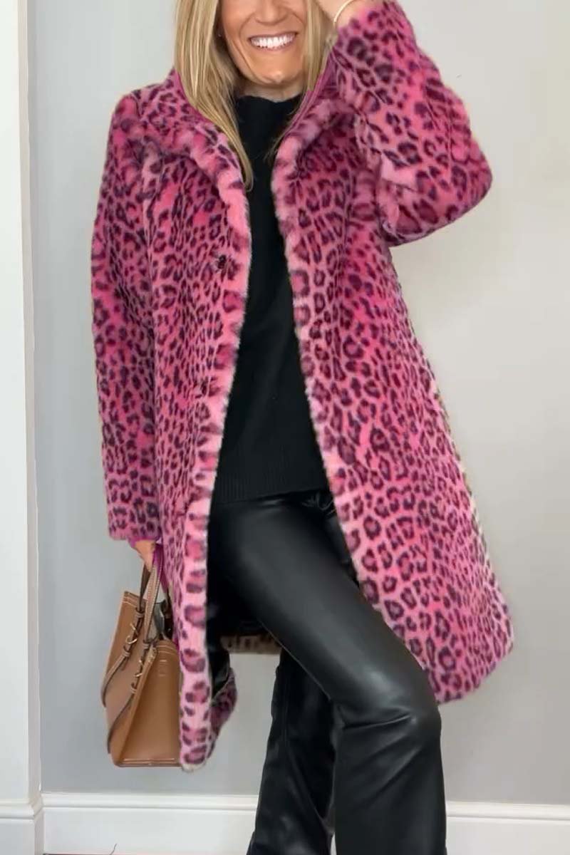 Der Mantel Eliana: Leopardenmuster