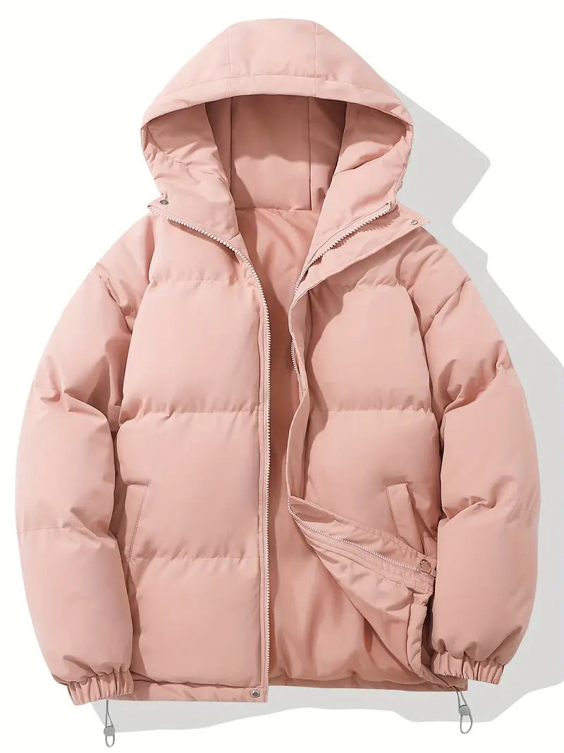 ModeGeist | Winterjacke mit Kapuze Rosa
