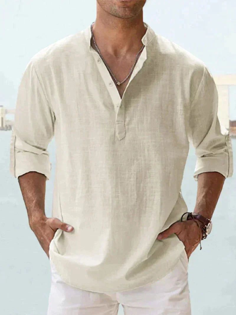 Mavrick Linen Shirt: Old Money Style