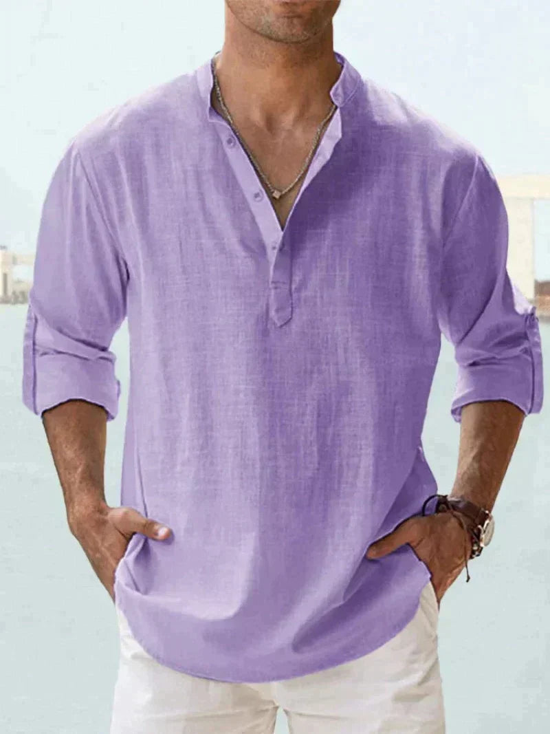 Mavrick Linen Shirt: Old Money Style